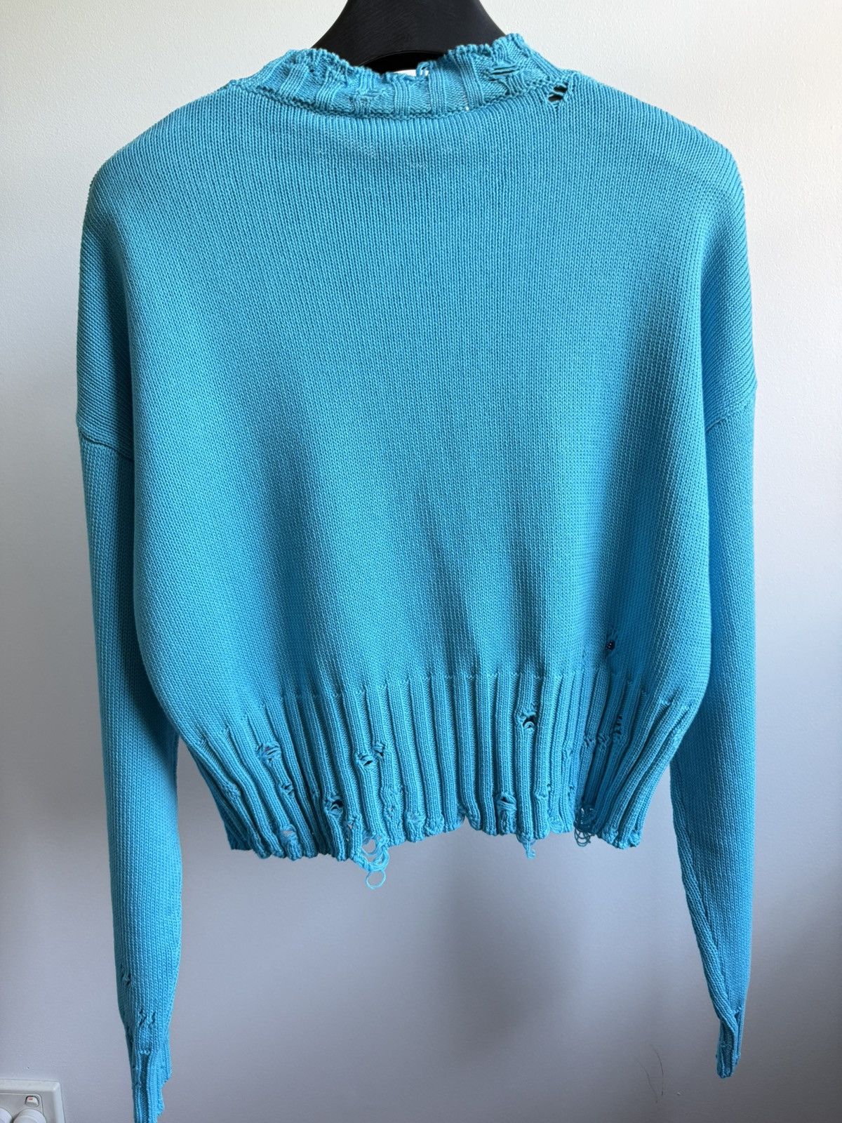 Marni Marni destroyed cropped cotton knit sweater Size US M / EU 48-50 / 2 - 2 Thumbnail