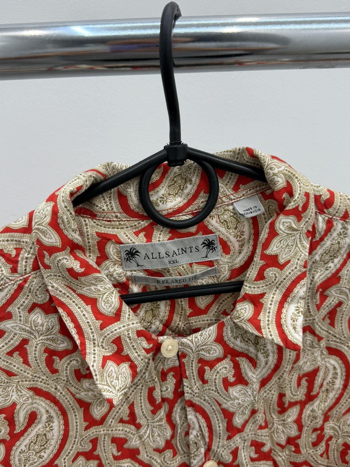 Allsaints Allsaints Japanese Viscose Hawaiian Shirt Size US XL / EU 56 / 4 - 2 Thumbnail