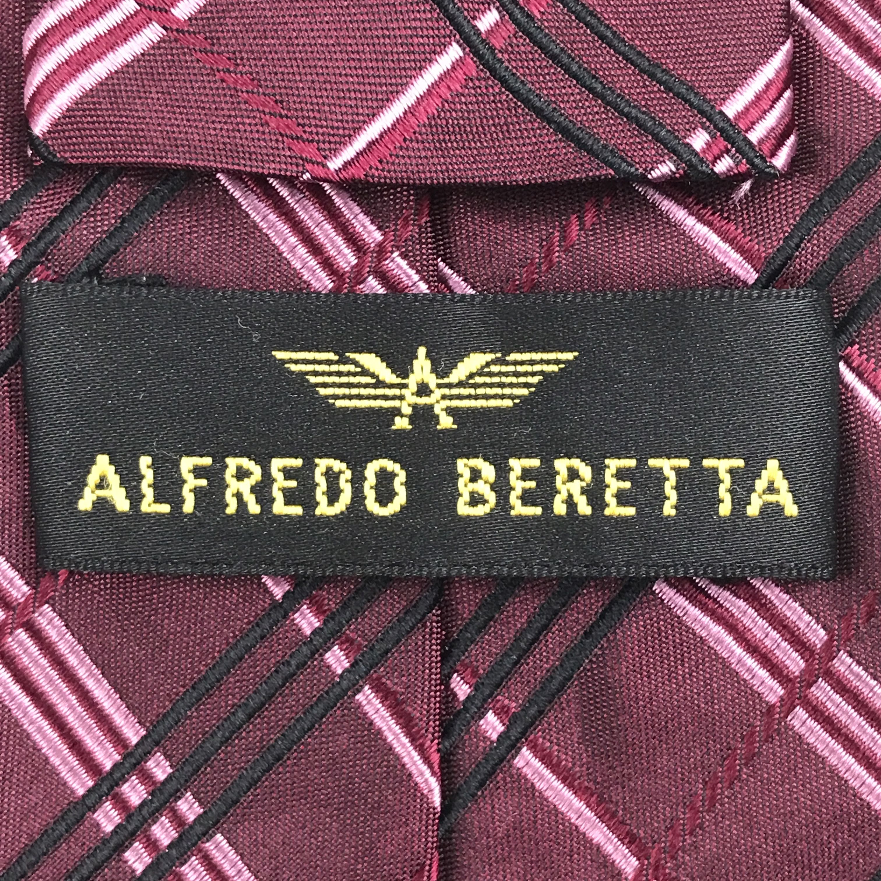 Designer × Vintage Vintage Alfredo Beretta Silk Necktie Size ONE SIZE - 8 Thumbnail