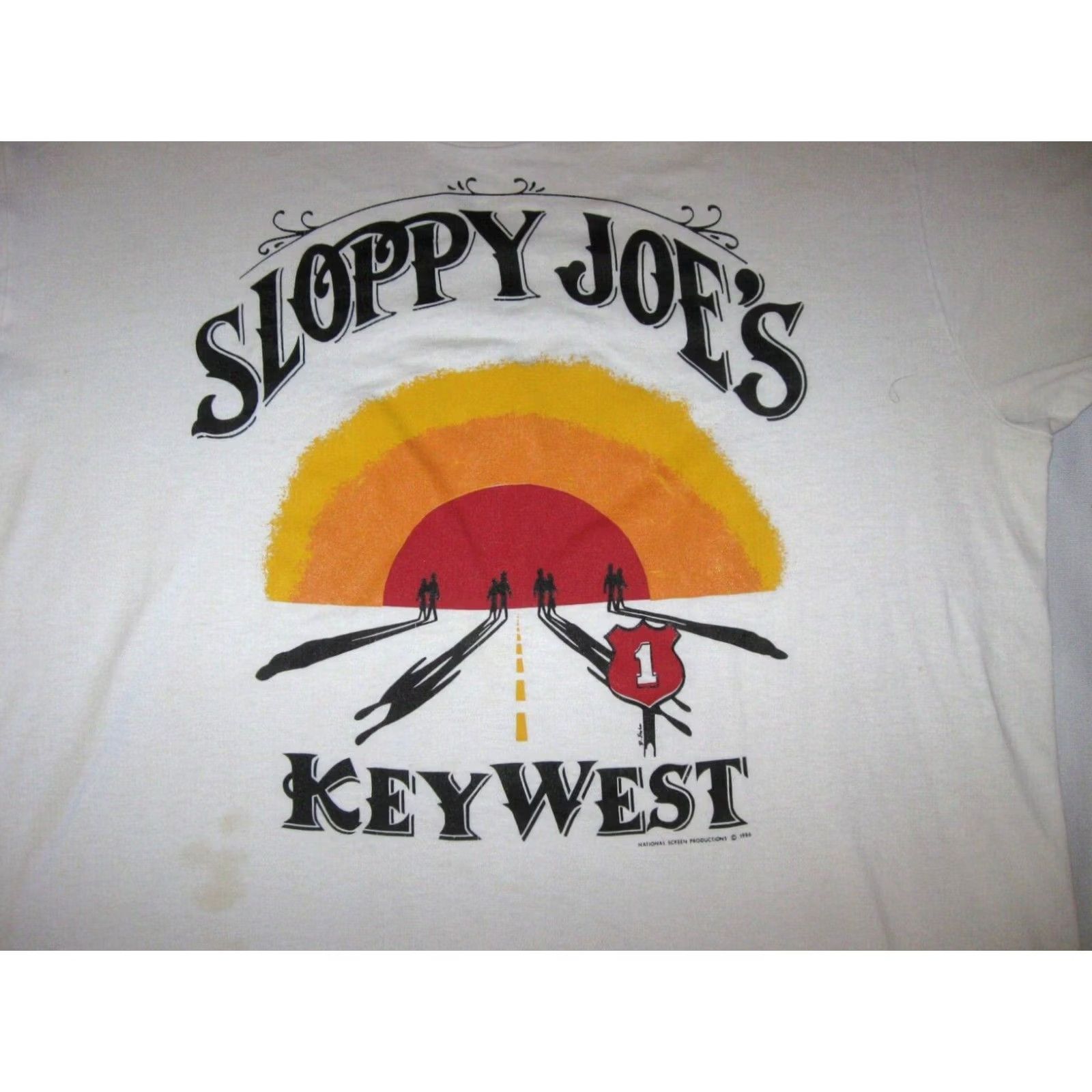 Vintage vintage SLOPPY JOES Key West Florida 1986 T Shirt Women's XL Ladies BAR BEER TEE Size XL / US 12-14 / IT 48-50 - 2 Thumbnail