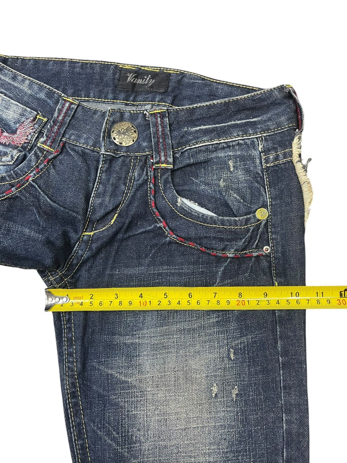 Japanese Brand Vintage Vanity Flare Jeans Wing Streetwear Size US 29 - 13 Thumbnail