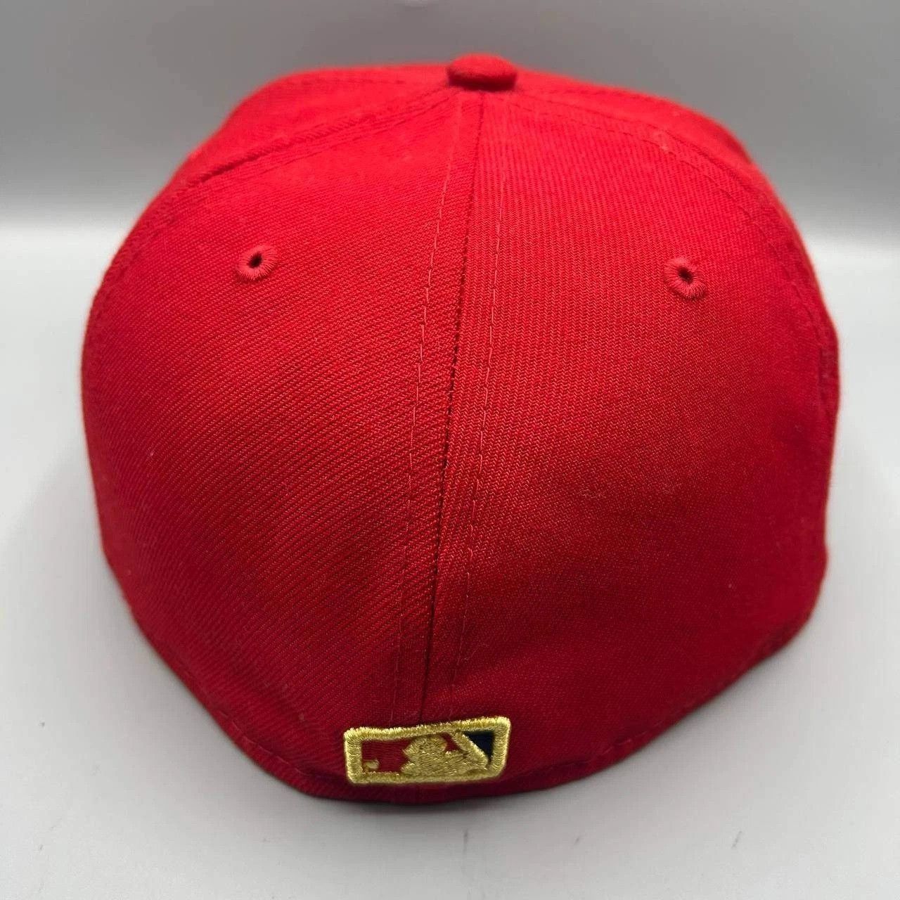 New Era Los Angeles LA Angels Hat Men 7 3/8 Red Yellow MLB Fitted Size ONE SIZE - 8 Thumbnail