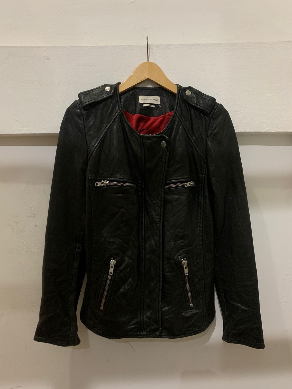 Isabel Marant × Isabel Marant Etoile Isabel Marant Etoile Leather Jacket Size US M / EU 48-50 / 2 - 1 Thumbnail
