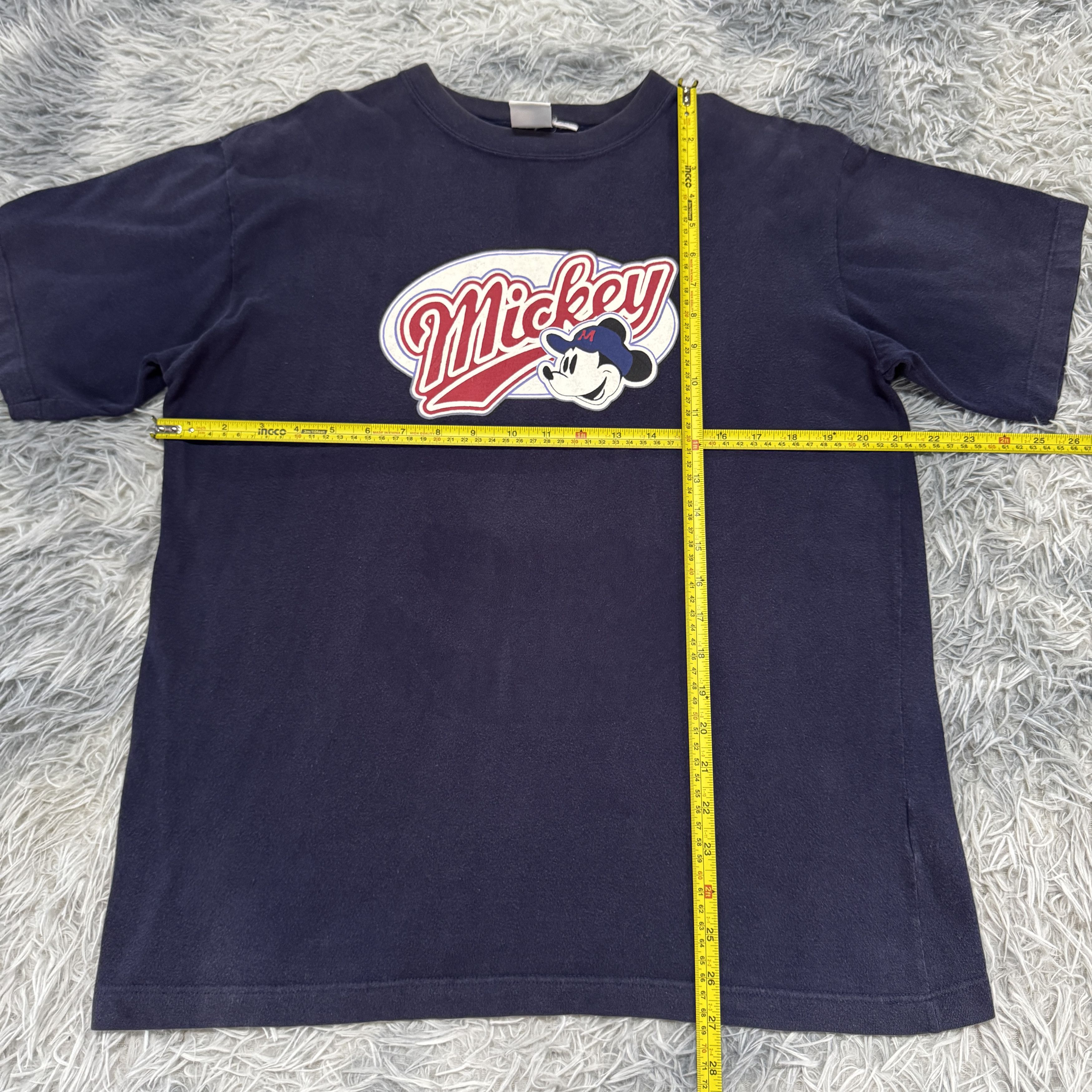 Disney Vintage Navy Blue Mickey Mouse Disney Sunfaded Tshirt Size US L / EU 52-54 / 3 - 5 Thumbnail