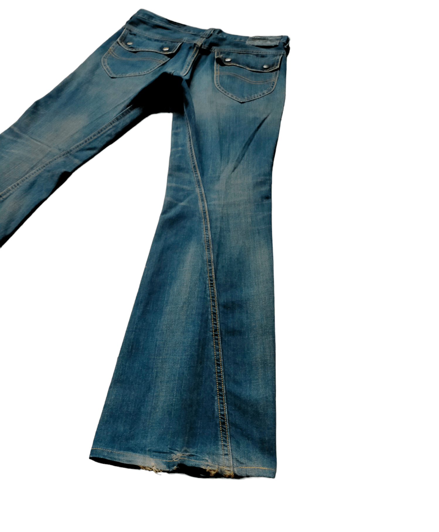 Japanese Brand × Lee Flare Jeans Lee Riders Japan Boot cut Denim Size US 31 - 11 Thumbnail
