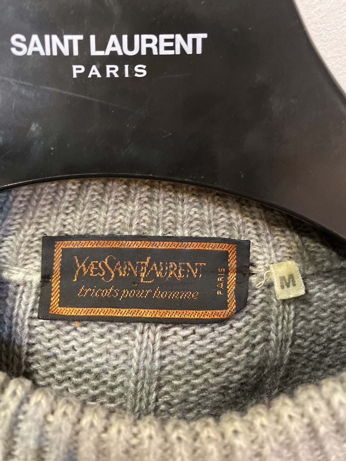 Yves Saint Laurent 80’s Wool YSL Sweater Soft Knit Size US M / EU 48-50 / 2 - 4 Thumbnail