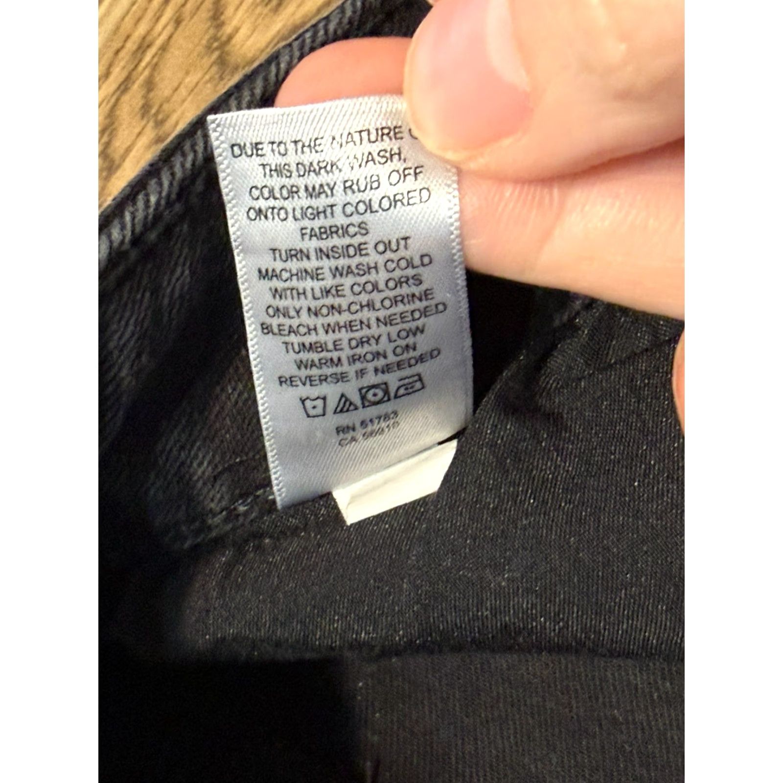 Vintage Maurices Jeans Capris Women's Size 14 Black Original Fit Pockets Button Regular Size 36" / US 14 / IT 50 - 5 Thumbnail
