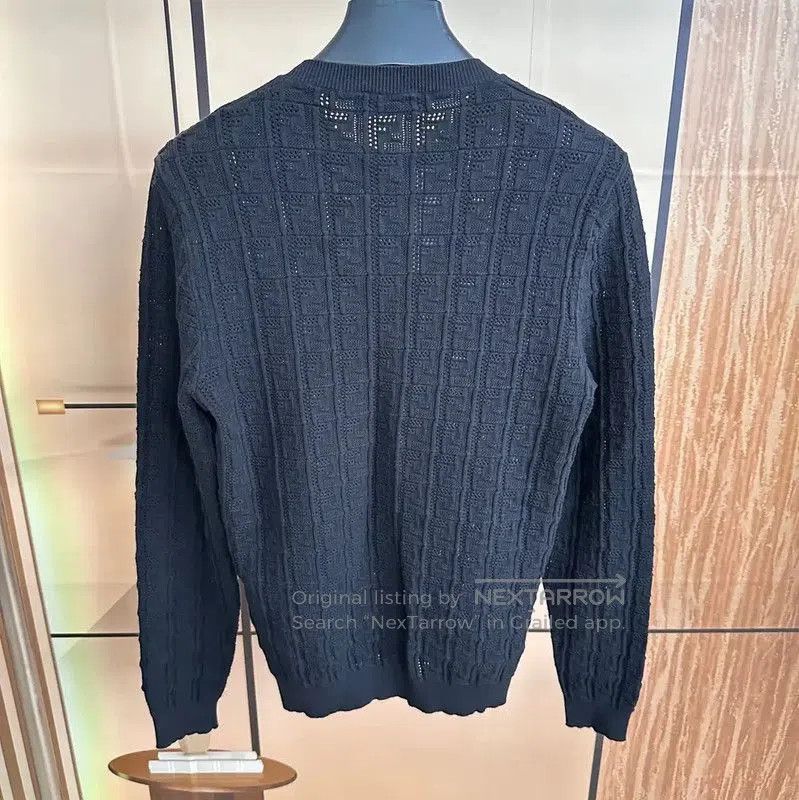Fendi Fendi Black Wool Men's Cardigan . Size US L / EU 52-54 / 3 - 2 Thumbnail