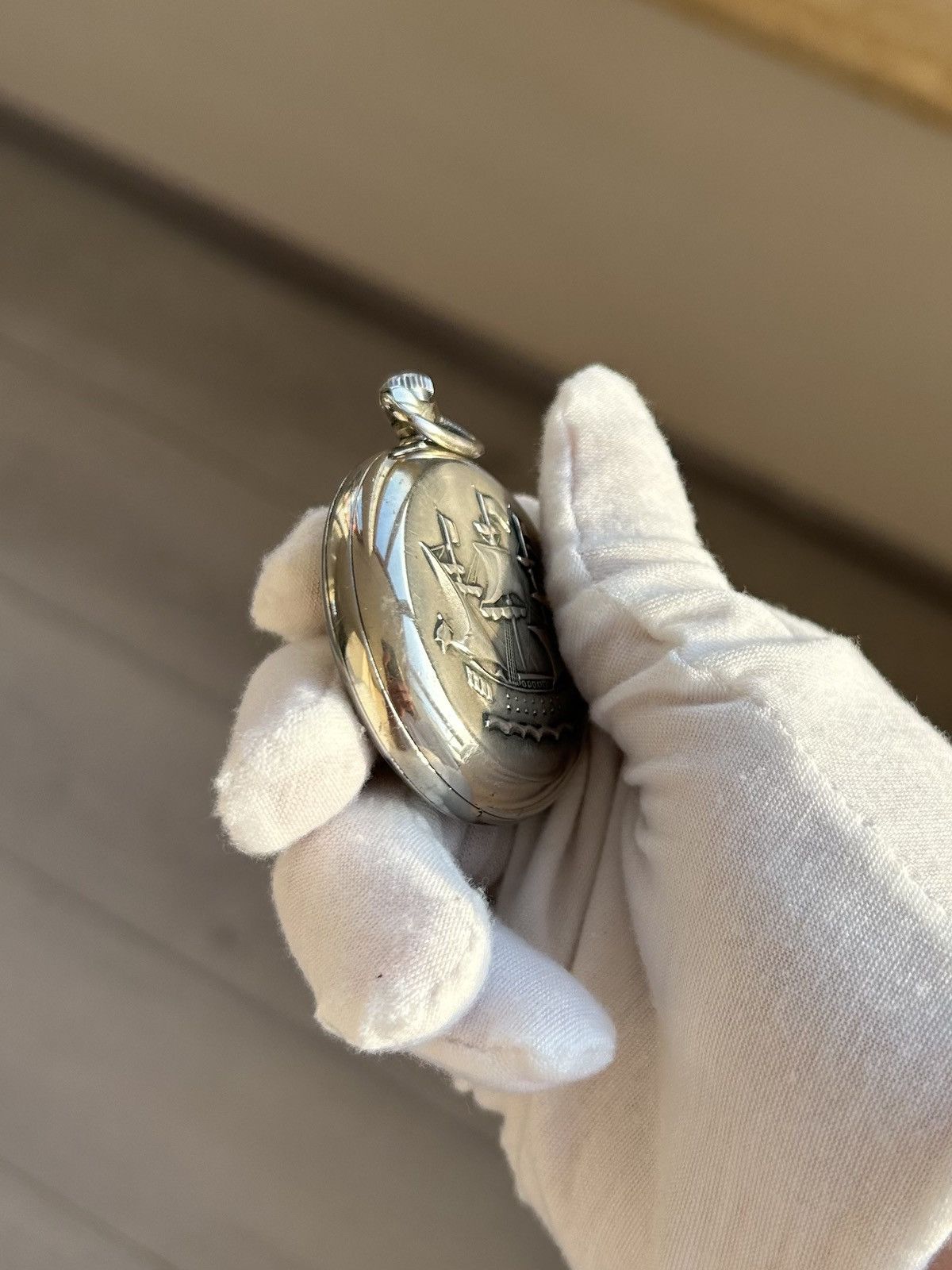 Vintage Vintage Watch Molnija USSR Soviet Pocket Watch 1970s Size ONE SIZE - 7 Thumbnail