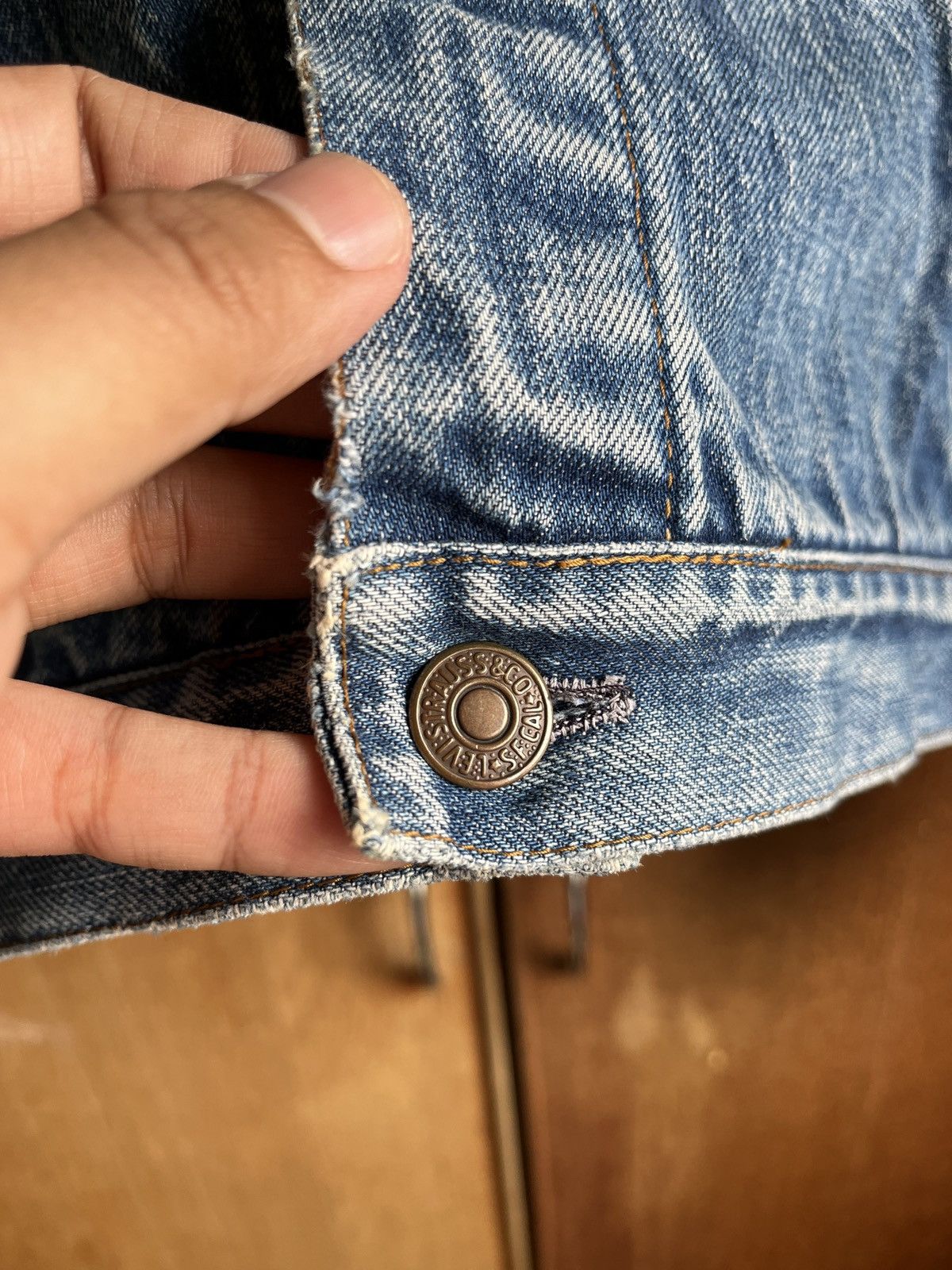 Levi's Vintage 70s-80s Levis Trucker Orange Tab Size S / US 4 / IT 40 - 5 Thumbnail