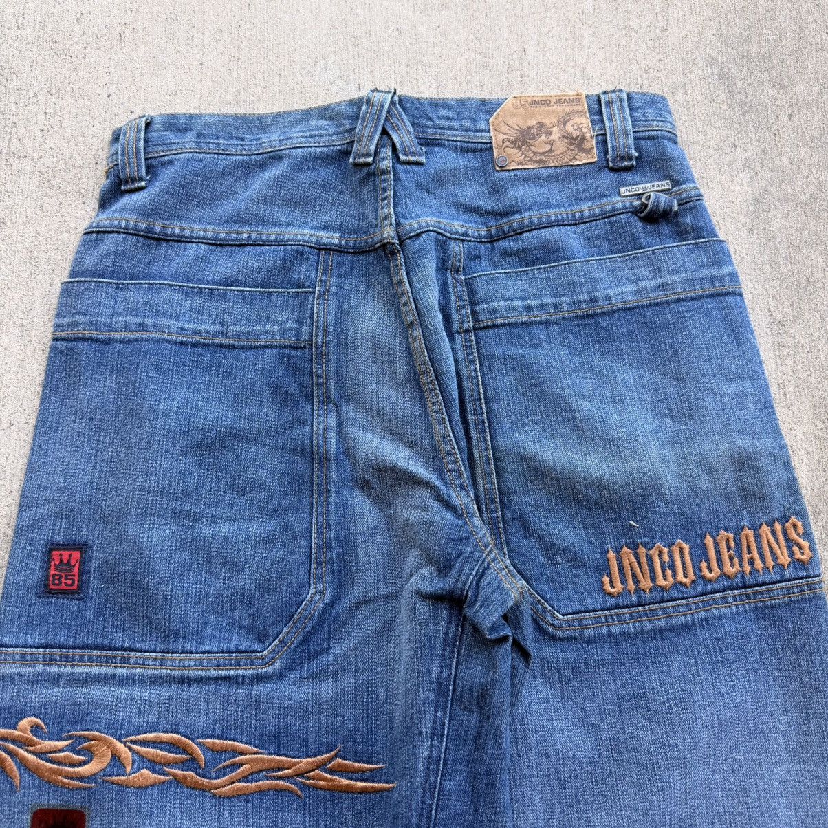 JNCO Rare Vintage JNCO Denim Tribal Wide Leg 90's 34 x 30 Size US 34 / EU 50 - 11 Thumbnail