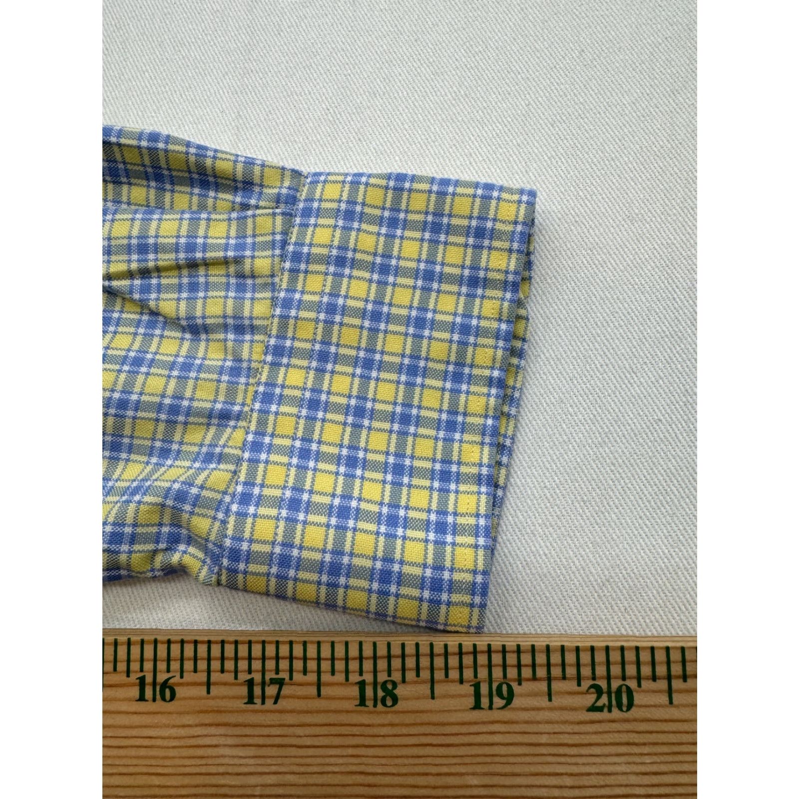Lands' End VINTAGE Lands' End Long Sleeve Button Down Mens Large Checked Shirt Cotton 2167 Size US L / EU 52-54 / 3 - 6 Thumbnail