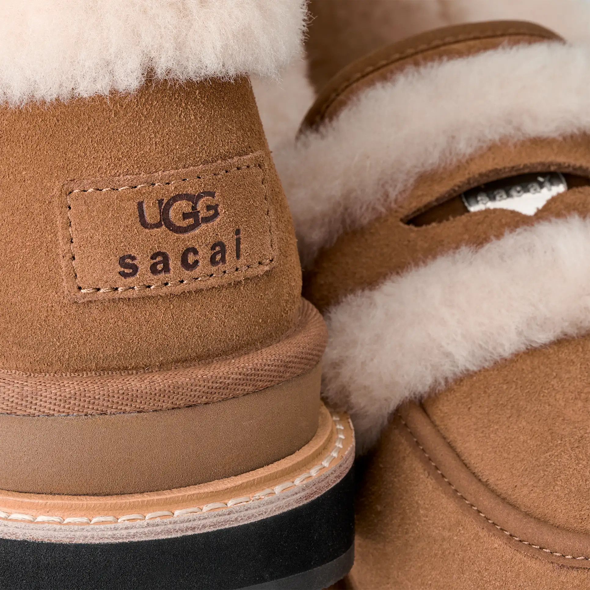 Sacai × Ugg UGG x sacai Shearling Loafer suede Chestnut Size US 9 / EU 42 - 5 Thumbnail