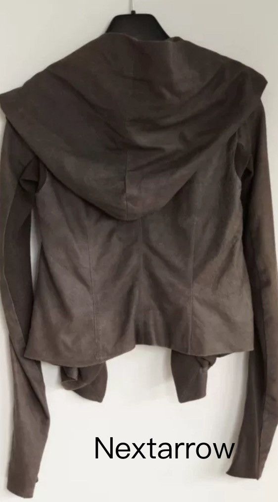 Rick Owens Rick Owens suede hooded real leather jacket2412-Nextarrow Size US XS / EU 42 / 0 - 2 Thumbnail