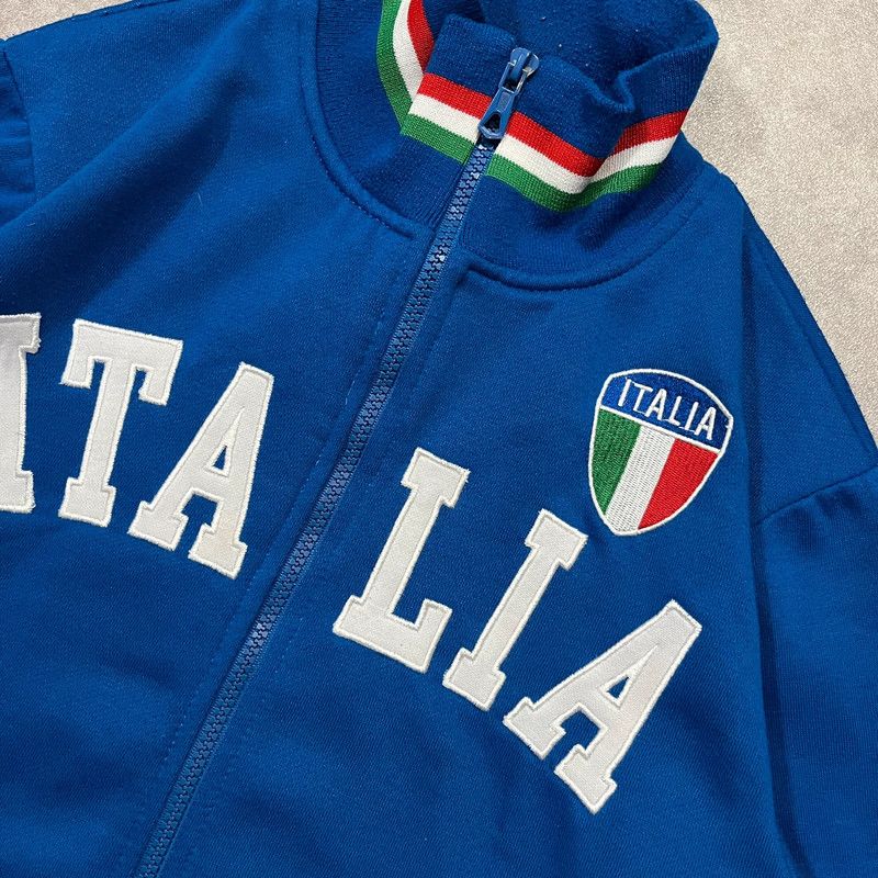 Japanese Brand Vintage Italia Spellout Zip Up Retro Y2K 90s Style Size US S / EU 44-46 / 1 - 4 Thumbnail