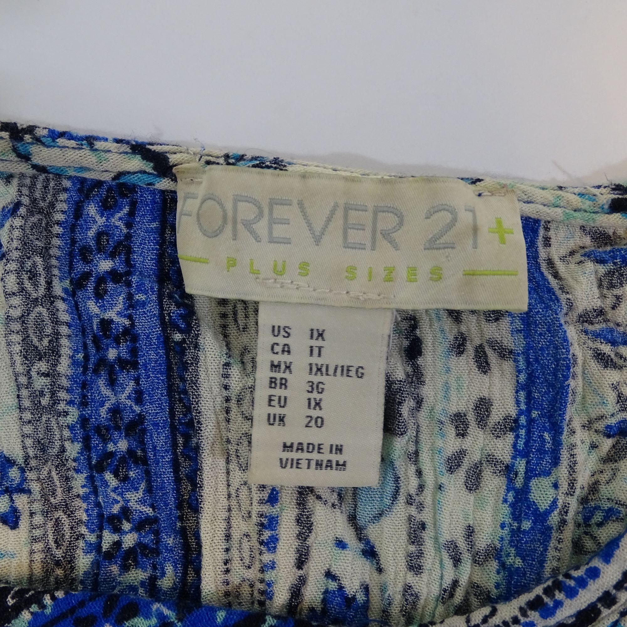 Forever 21 Forever 21 Women Blue Boho Stripe Floral Maxi Dress Size 1X Size XL / US 12-14 / IT 48-50 - 5 Thumbnail