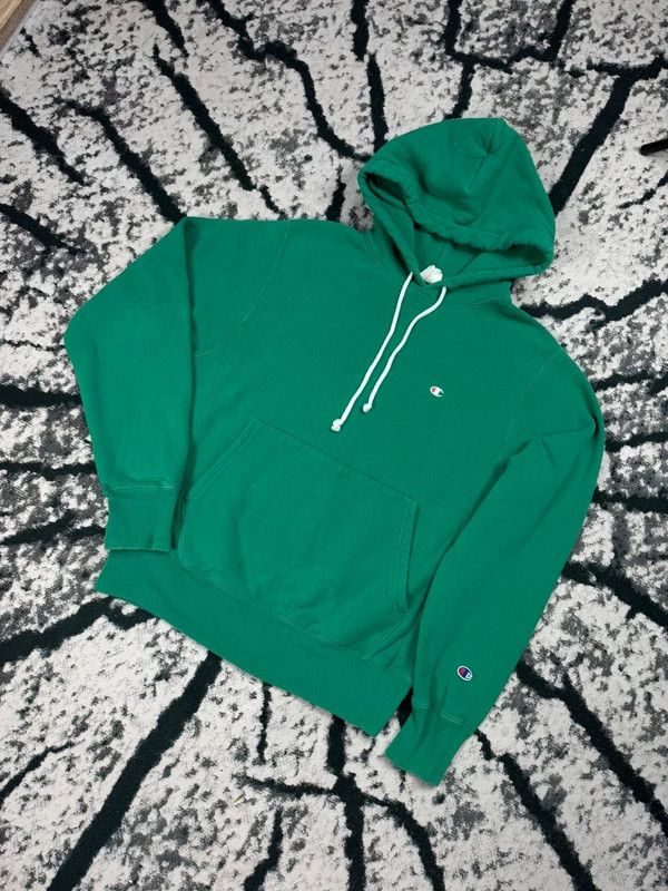 Champion Champion Reverse Weave Green S Logo Hoodie Size US S / EU 44-46 / 1 - 2 Thumbnail