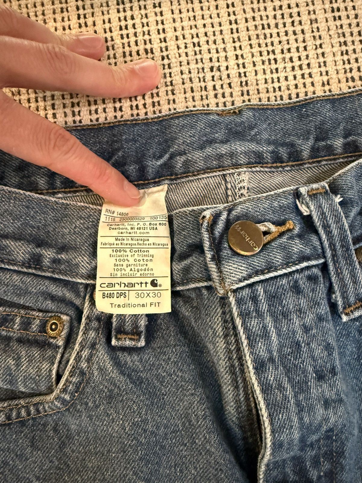 Carhartt Vintage Carhartt Jeans Size US 30 / EU 46 - 3 Thumbnail