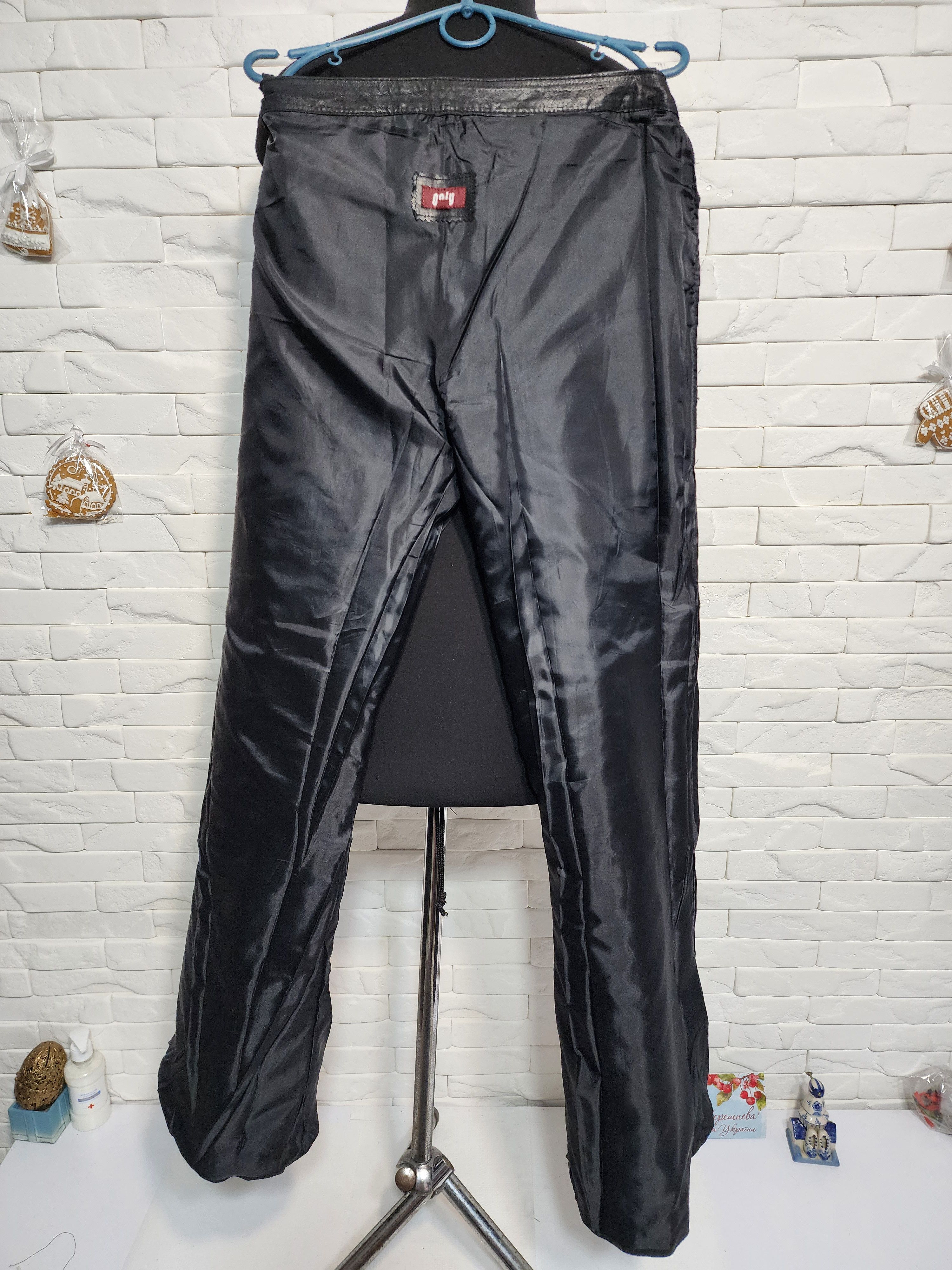 Uniqlo Leather Black Pants Mens - Denim Style - 32" Waist Size US 32 / EU 48 - 10 Thumbnail