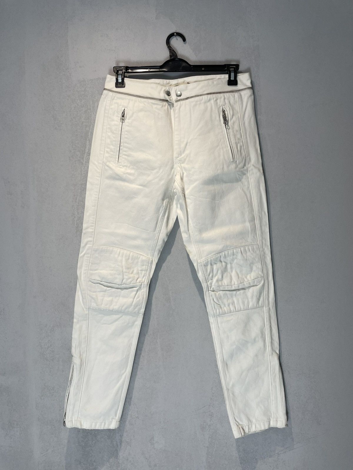 H&M × Isabel Marant H&M x Isabel Marant biker white jeans Size US 32 / EU 48 - 5 Thumbnail