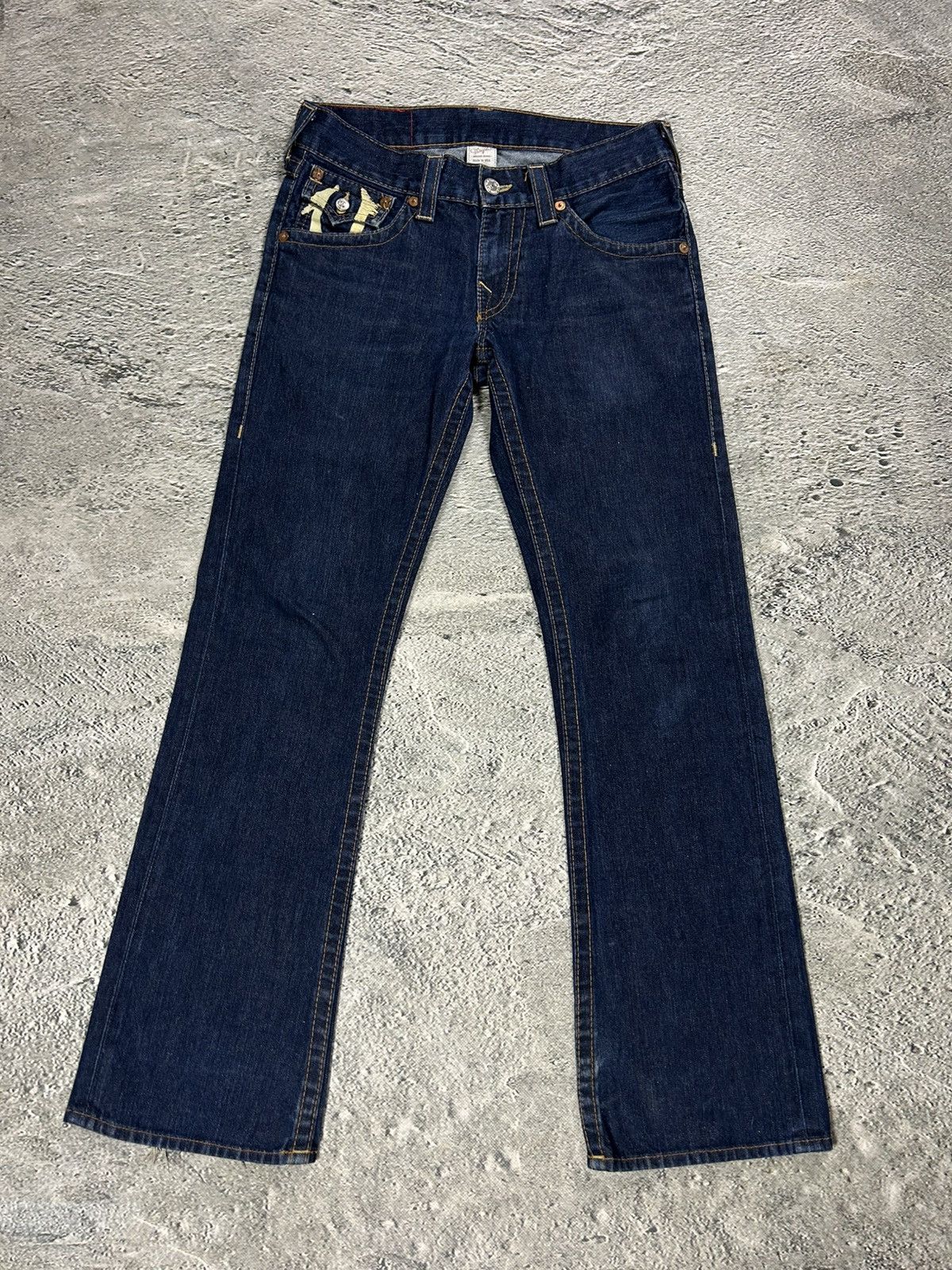 True Religion True Religion jeans bootcut navy blue painted horseshoe Y2K Size US 34 / EU 50 - 6 Thumbnail