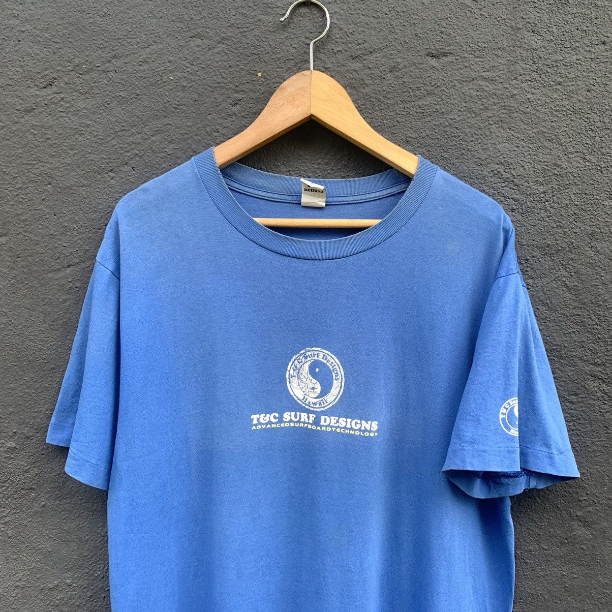 Vintage Thrashed faded 90s t&c surfing tee Size US L / EU 52-54 / 3 - 4 Thumbnail