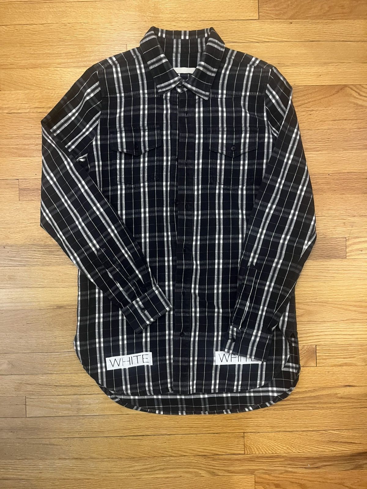 Off-White Off-White Flannel Shirt Early Virgil Era Size US S / EU 44-46 / 1 - 2 Thumbnail
