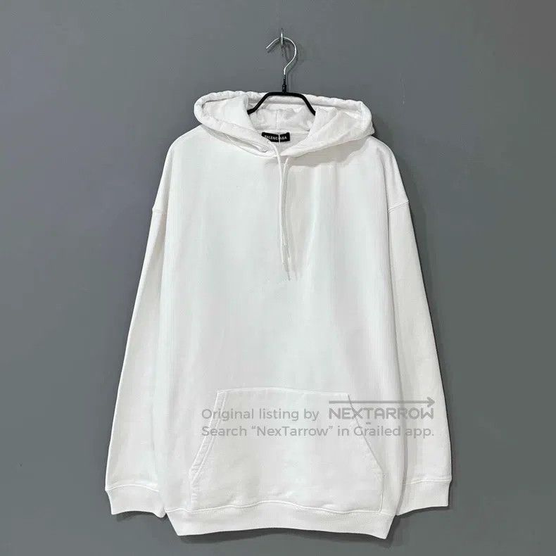 Balenciaga Balenciaga Back Logo White Hoodie Size US L / EU 52-54 / 3 - 1 Thumbnail