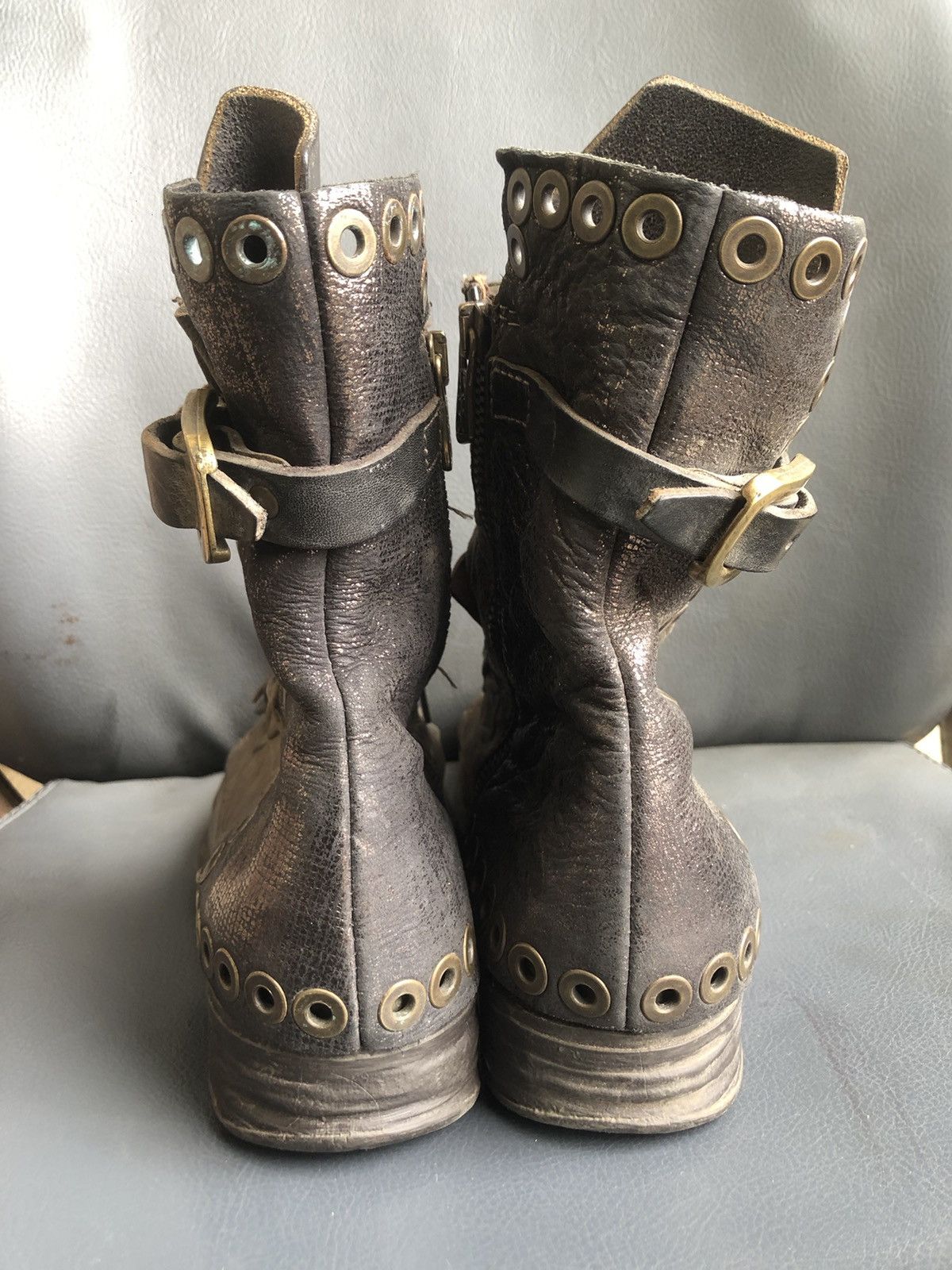 A.S.98 A.S 98 Green Calfskin Leather Women’s Boots Size 37 Size US 7 / IT 37 - 10 Thumbnail
