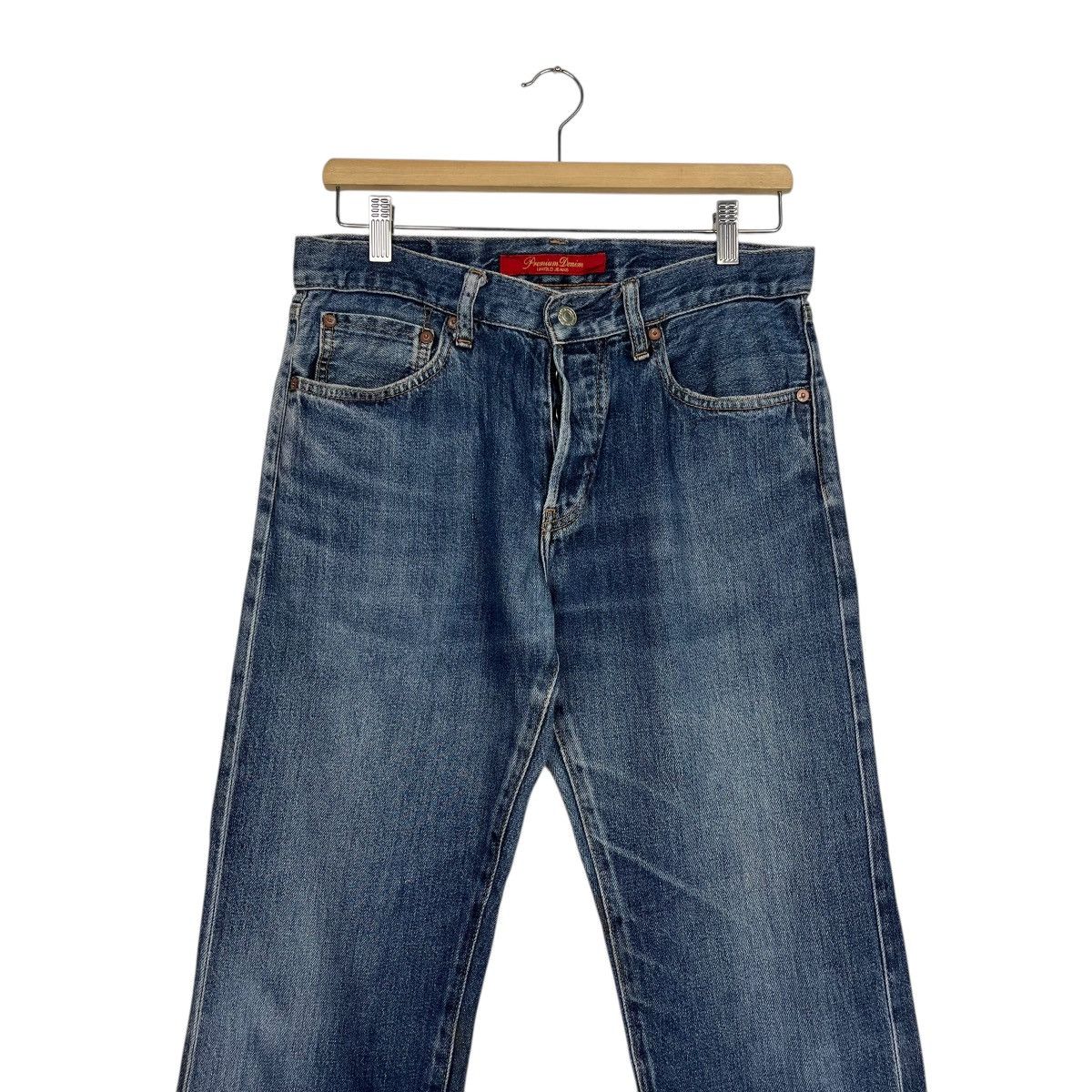 Japanese Brand Vintage Japanese Designer Redline Denim Jean Size US 31 - 3 Thumbnail