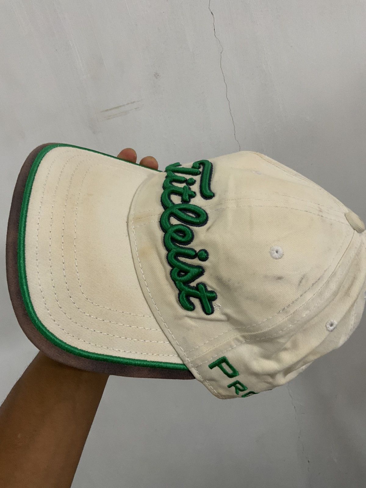 Japanese Brand Vintage Fitleist Pro V1 Embroidery Fade Hat Size ONE SIZE - 10 Thumbnail