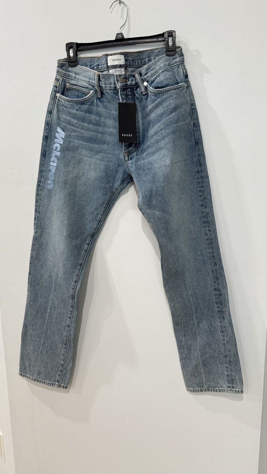 Rhude Rhude x McLaren Denim Embroidered Jean Size 32, color Blue Size US 32 / EU 48 - 1 Thumbnail