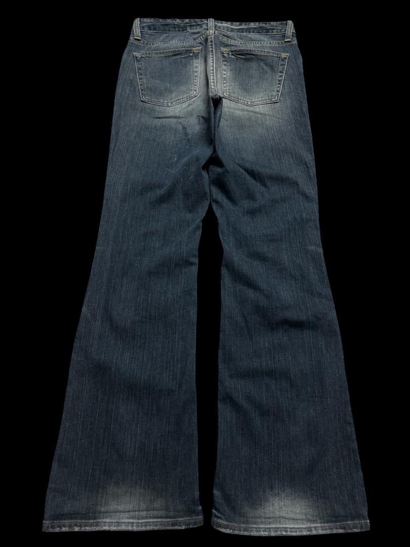 Vintage FLARED 90’S Style Gap Mudwash Distressed Flare Denim Jean Size US 30 / EU 46 - 2 Thumbnail