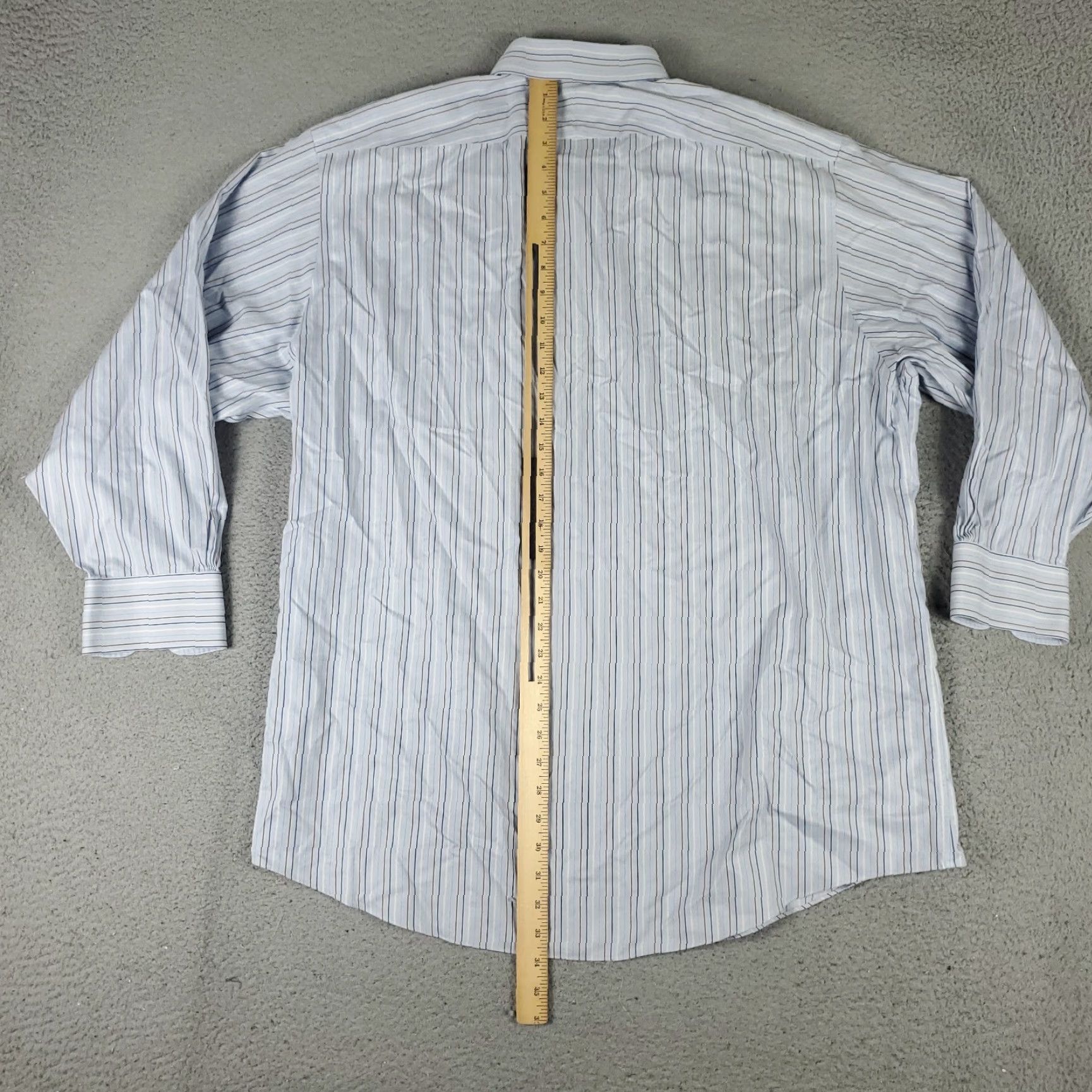Brooks Brothers VINTAGE Brooks Brothers Shirt Mens 18 Blue Striped Madison  Dress Button Up Long Sleeve, 18, Blue, Non-Iron, Regular Fit, Men's Dress  Shirt | Grailed