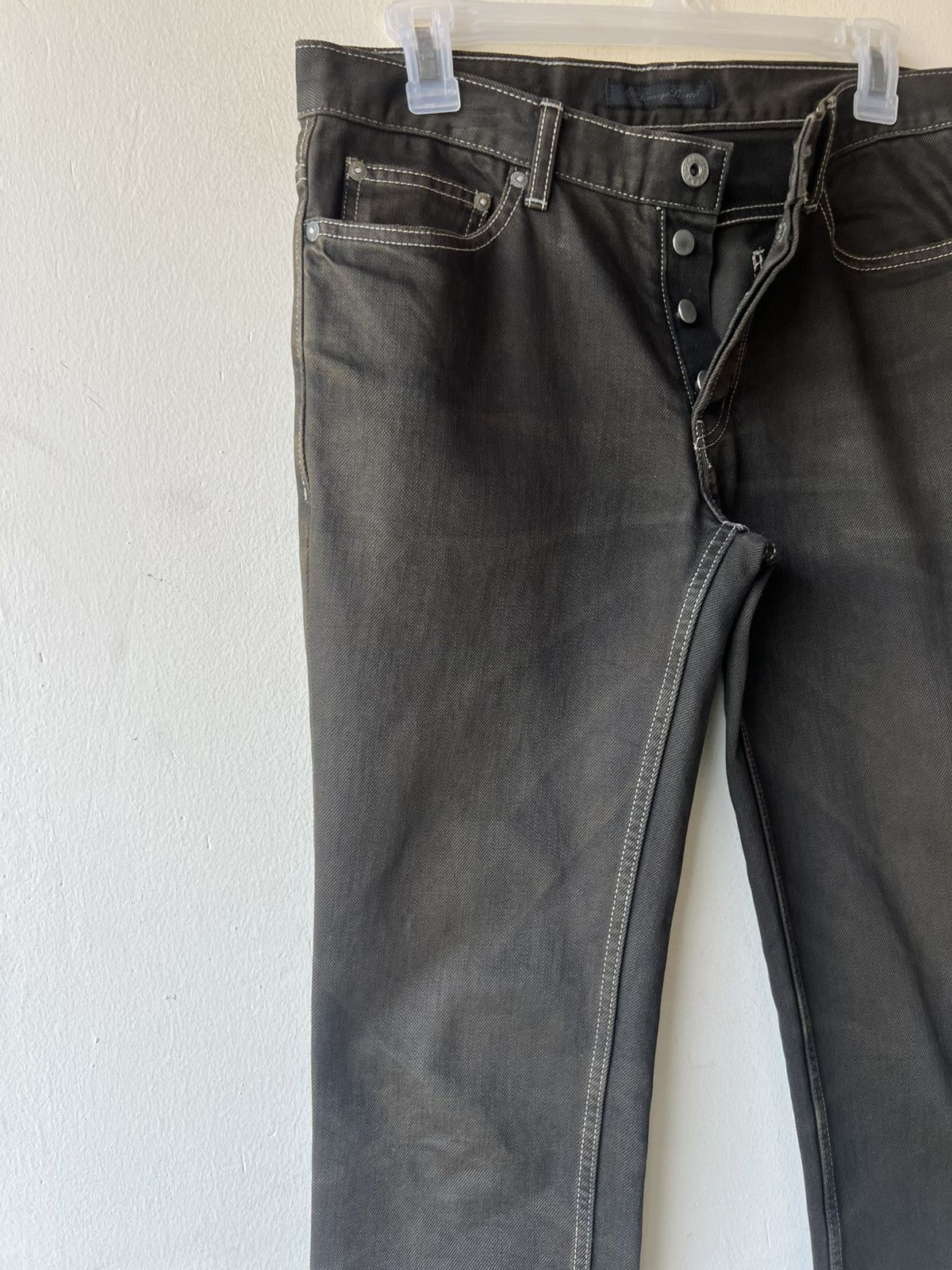Lounge Lizard Lounge Lizard Waxed Denim Jeans Size US 30 / EU 46 - 11 Thumbnail