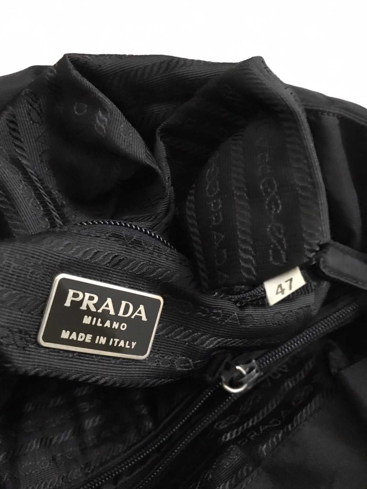 Prada Prada Tessuto Nero Nylon Tote Bag Size ONE SIZE - 9 Thumbnail