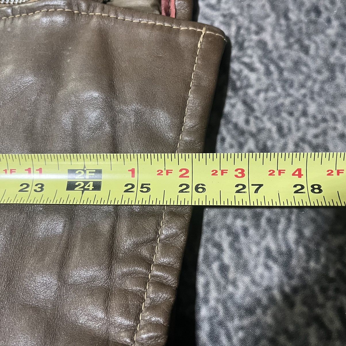 Vintage VINTAGE 1960s CYCLE RIDE MOTORCYCLE BROWN LEATHER JACKET Size US S / EU 44-46 / 1 - 14 Thumbnail