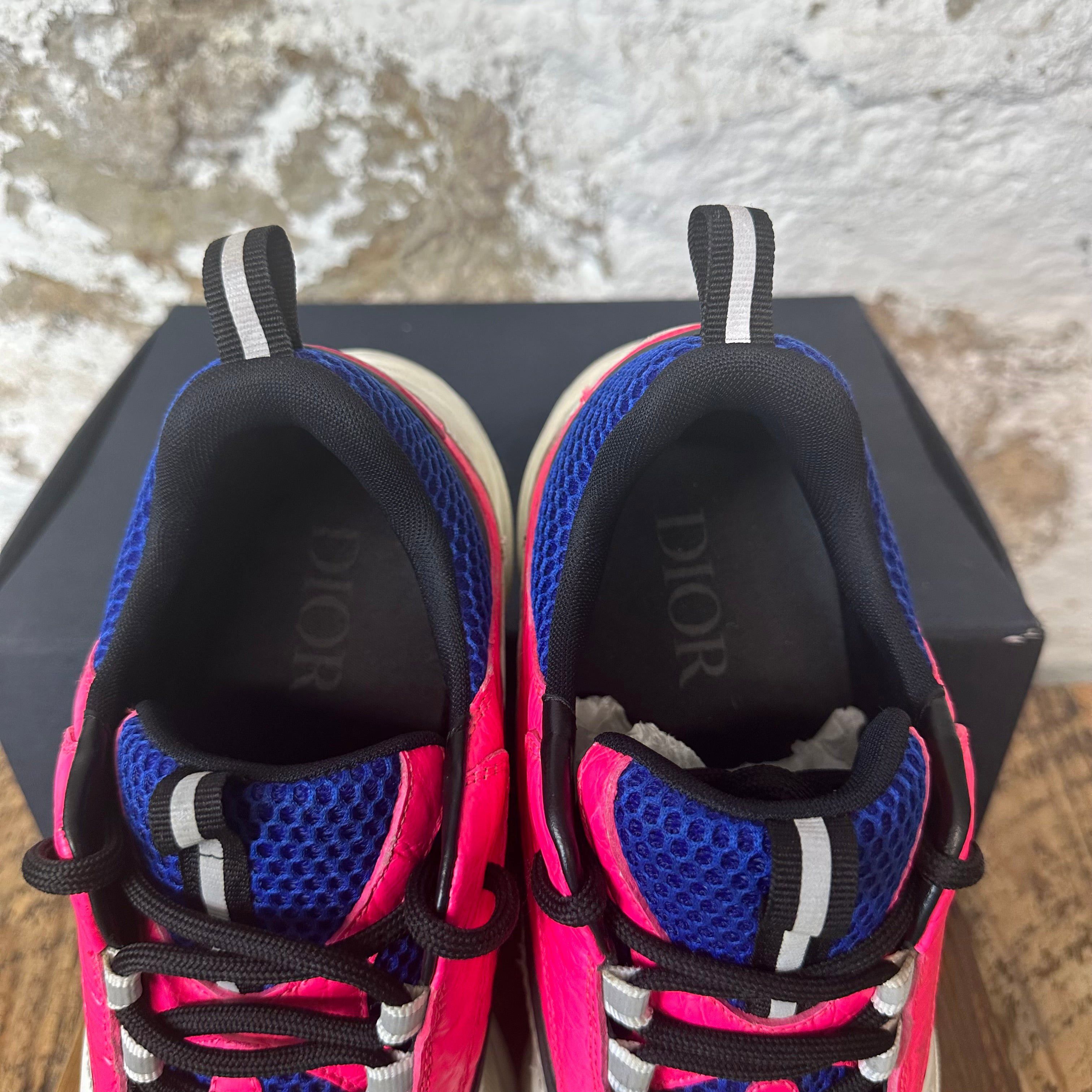 Dior Dior B22 Croc Pink Blue White Sneaker Sz 12 (45) Size US 12 / EU 45 - 4 Thumbnail