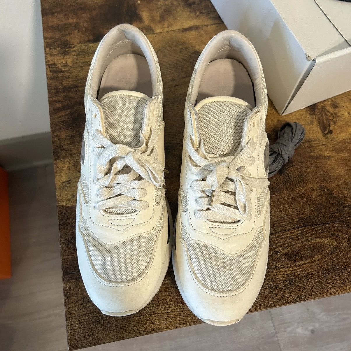 Visvim SS19 Visvim Roland Jogger Grey / Cream Size US 12 / EU 45 - 3 Thumbnail