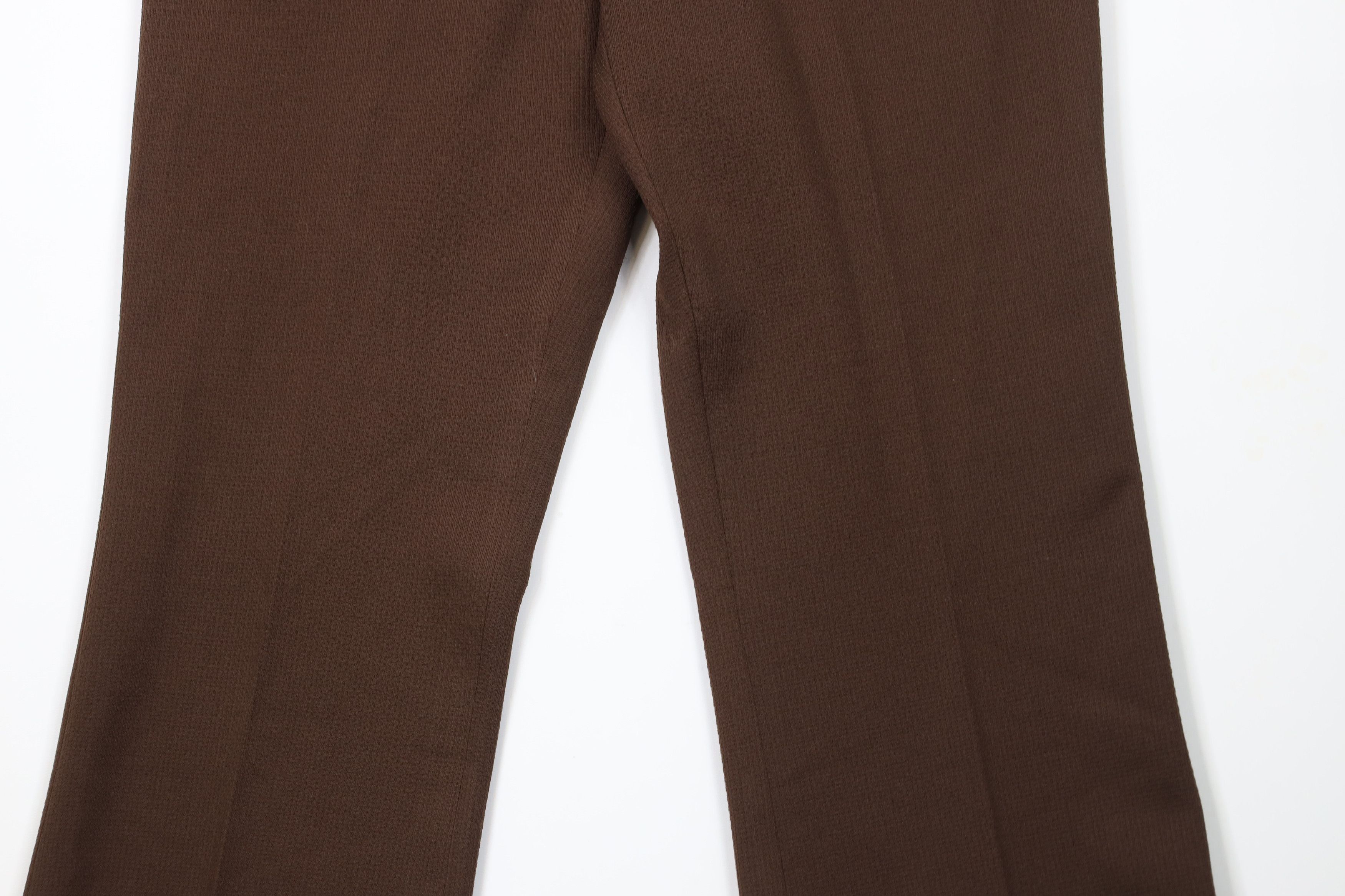 Vintage Vintage 70s Streetwear Knit Wide Leg Chino Pants Brown USA Size US 32 / EU 48 - 3 Thumbnail