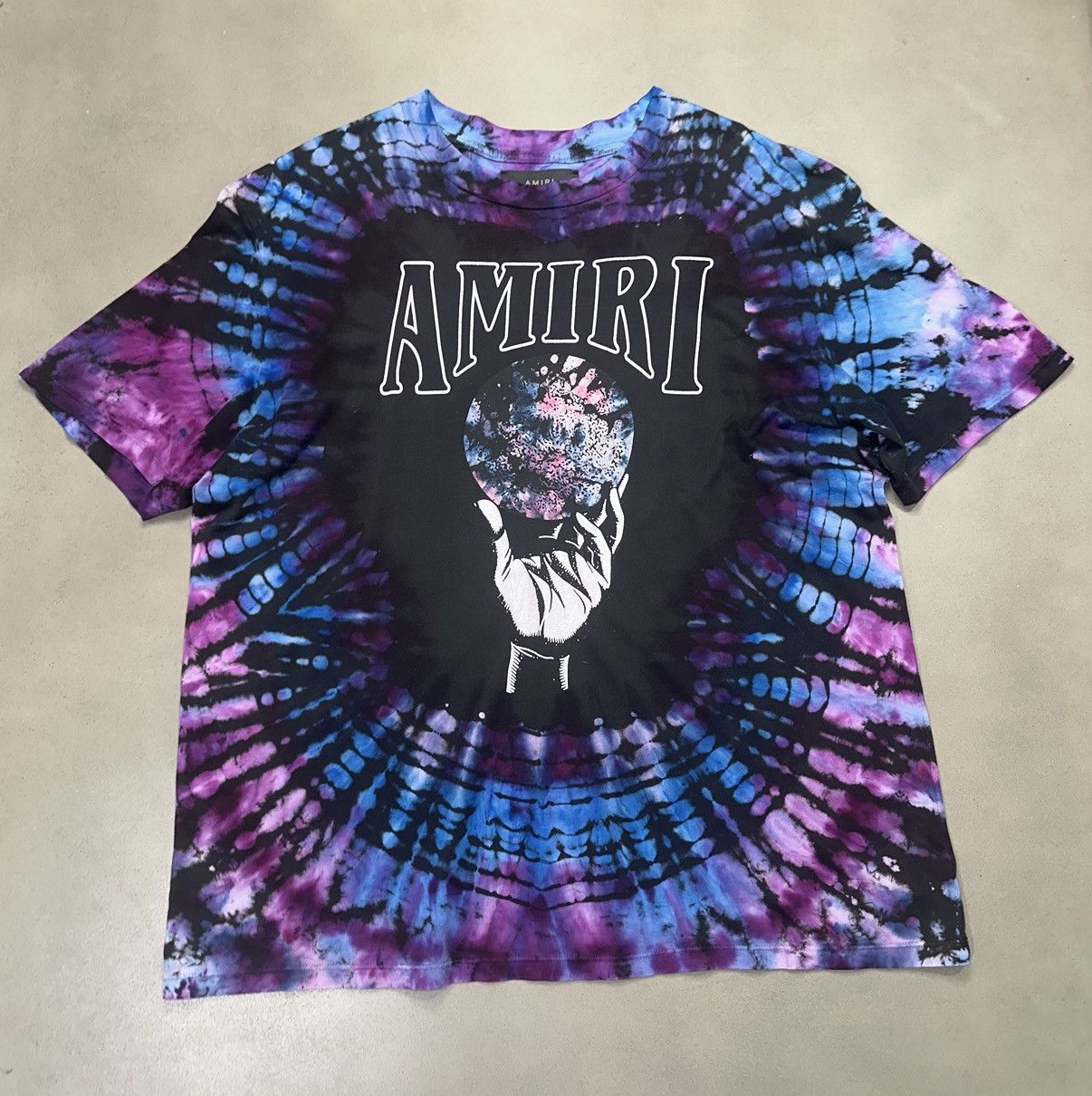 Amiri Crystal Ball タイダイTシャツ ブラック | 幻想的デザイン Amiri Crystal Ball タイダイTシャツ ブラック | 幻想的デザイン