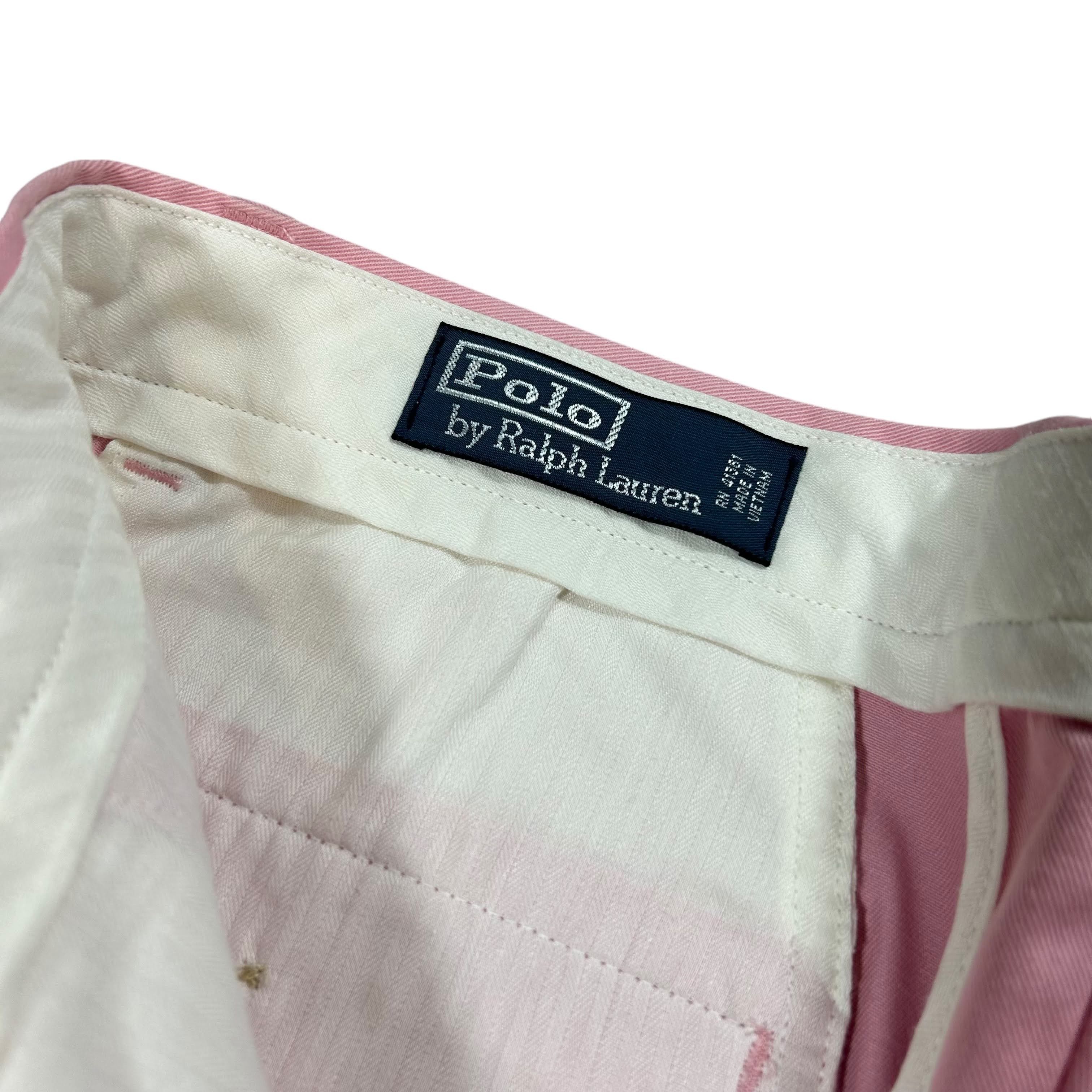 Polo Ralph Lauren Polo Ralph Lauren Pink Regular Straight Pants W33L30 Size US 33 - 3 Thumbnail