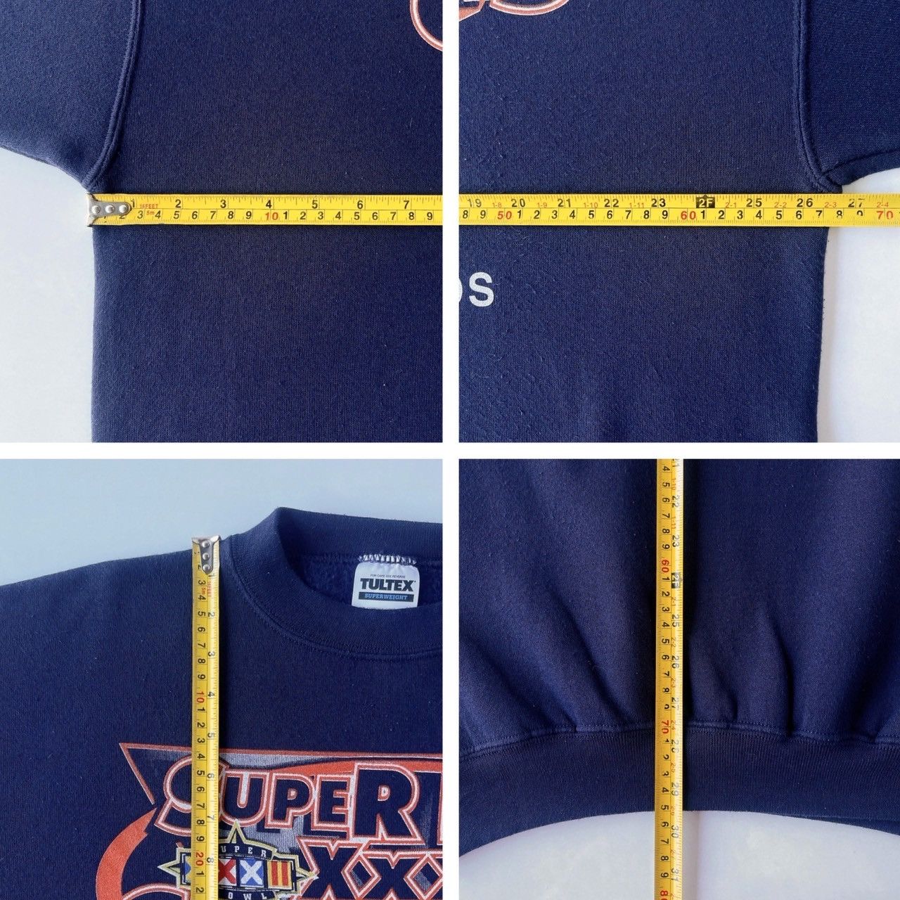 Tultex × Vintage 90s Denver Broncos NFL sweatshirt/ XL Size US XL / EU 56 / 4 - 9 Thumbnail