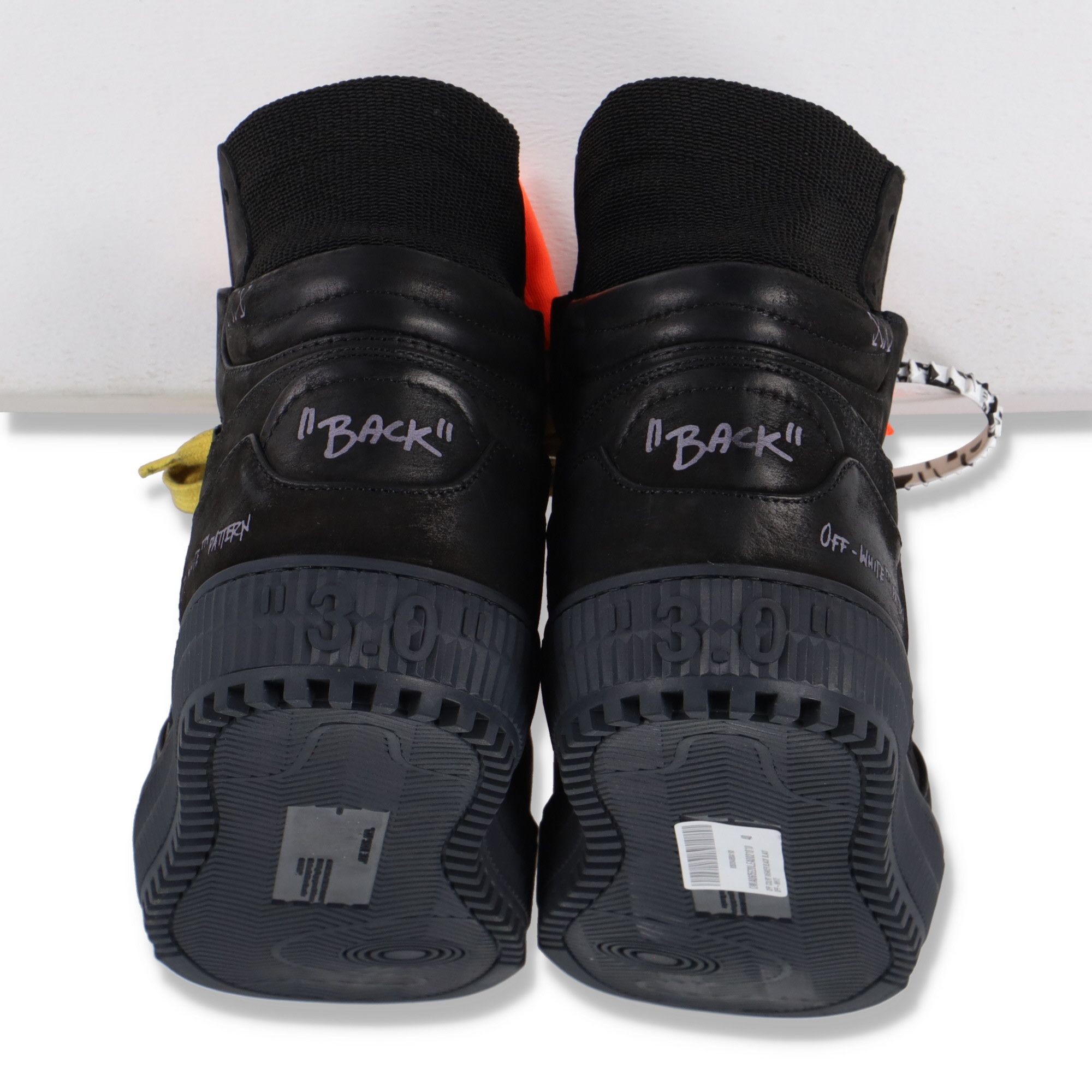 Off-White Black Leather Logo Off Court 3.0 HI-top Trainers Size US 7 / EU 40 - 4 Thumbnail