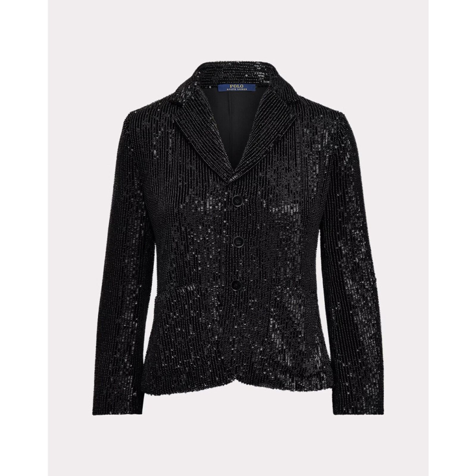 Polo Ralph Lauren Polo Ralph Lauren Sequin Cropped Blazer Black NWT Size 6 Size M / US 6-8 / IT 42-44 - 1 Thumbnail