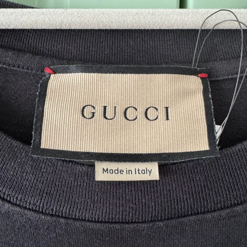 Gucci Gucci Black lightning-printed short-sleeved T-shirt Size US M / EU 48-50 / 2 - 3 Thumbnail