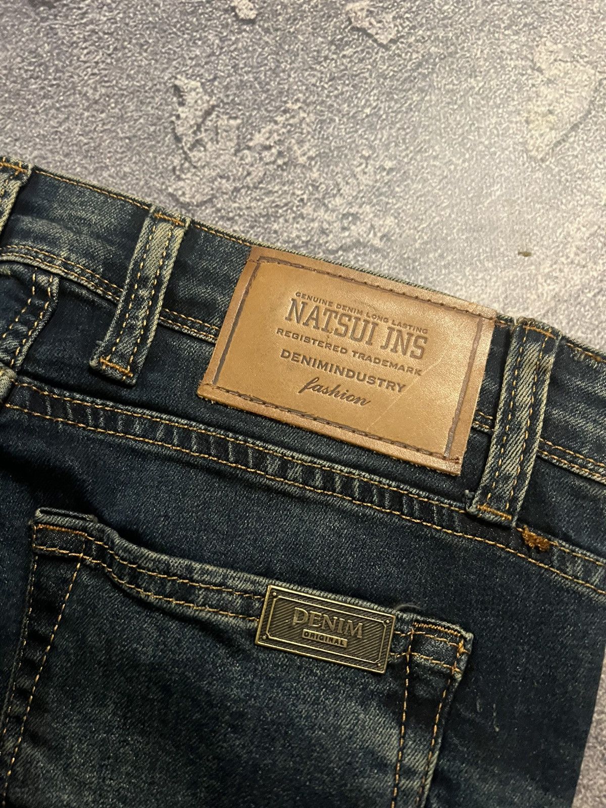 Vintage Vintage Retro Skinny Drip Jeans / Darkwear Y2K Style Archive Size US 31 - 6 Thumbnail