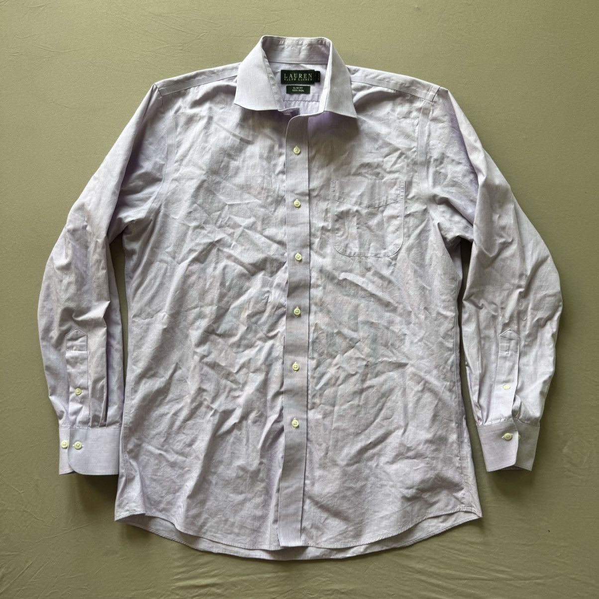 Designer × Lauren Ralph Lauren × Ralph Lauren Ralph Lauren Slim-Fit Non-Iron Dress Shirt Size US M / EU 48-50 / 2 - 1 Thumbnail
