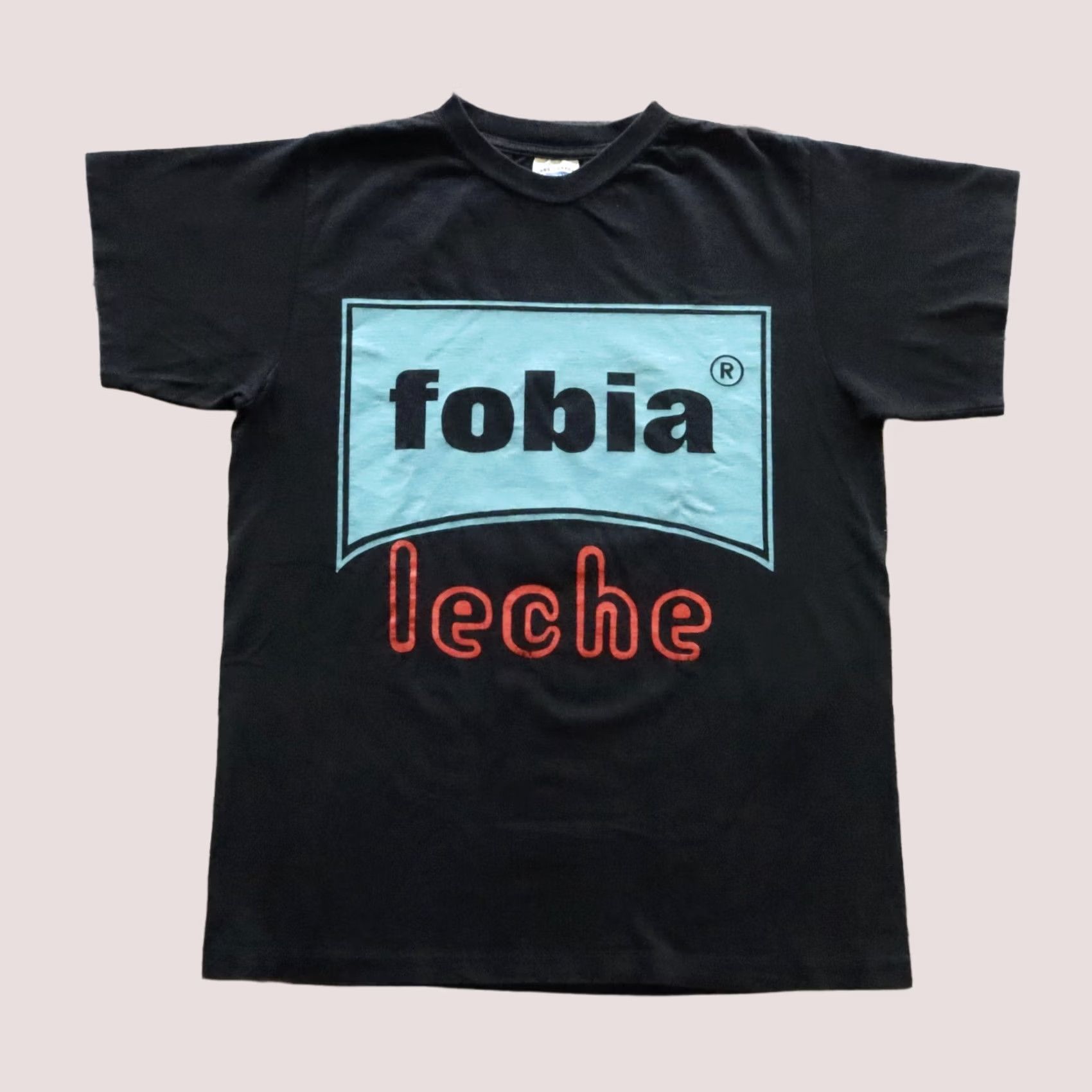 Vintage Vintage Fobia Leche Tour Tijuana '94 Mexican Roc Band Tshirt XL Black Nike Shirt Mens Size US XL / EU 56 / 4 - 1 Thumbnail