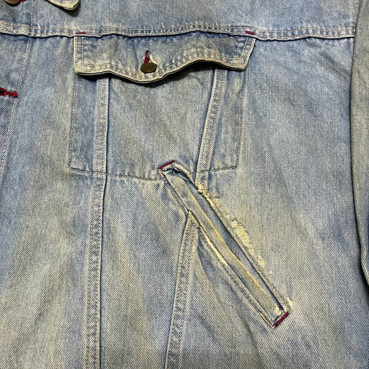 Japanese Brand Vintage Thornbud Pool Club Boxy Distressed Denim Jacket Size US M / EU 48-50 / 2 - 7 Thumbnail